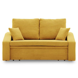 Sofa DORMA z funkcją spania - tkanina sztruksowa POSO 043