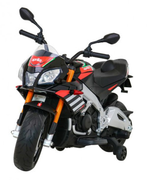 MOTOREK SPORTOWY Aprilia TUONO DLA DZIECKA + piankowe koła czarny