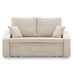 Sofa DORMA z funkcją spania - tkanina sztruksowa POSO 100