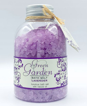 Green Garden Sól do kąpieli w słoiku Lavender 600g