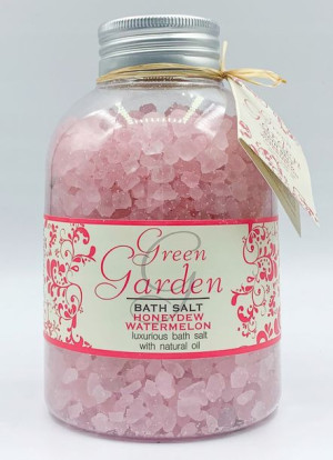 Green Garden Sól do kąpieli w słoiku Melon & Arbuz 600g