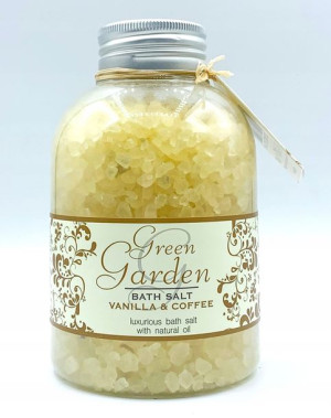 Green Garden Sól do kąpieli w słoiku Wanilia & Kawa 600 g