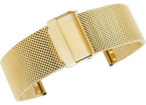 Bransoleta - Siatka Mesh Gold Pvd 22 Mm Gr 1,7 Mm