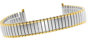 Bransoleta Rozciągana Srebrno Złota Hq 12 Do 16 Mm 104sg-12/16