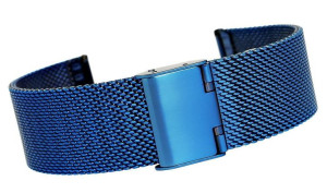 Bransoleta Ipbl Niebieska Mesh 20 Mm Jk20bl