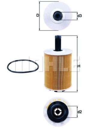 Filtr Oleju Vw Seat Mahle Ox188d