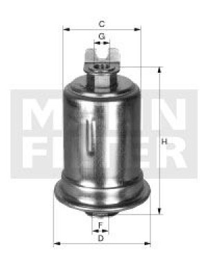 Filtr paliwa MANN-FILTER WK614/36 WK61436
