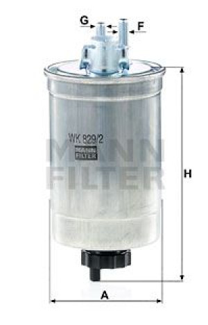 Filtr paliwa MANN-FILTER WK829/2 WK8292