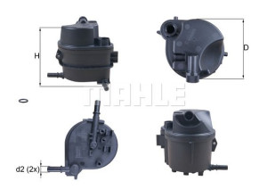 Filtr paliwa CITROEN FORD MAZDA PEUGEOT MAHLE KL777D
