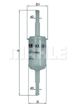 Filtr Paliwa Audi Vw Mahle Kl15of