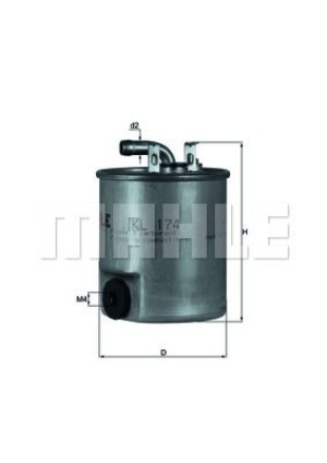 Filtr paliwa MB MAHLE KL174