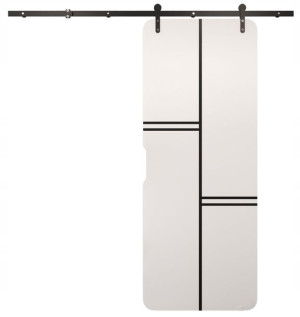 Drzwi przesuwne naścienne loft Owaltiko VIII 90 cm