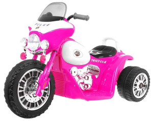 MOTOREK DLA DZIECI na akumulator skuter Chopper różowy