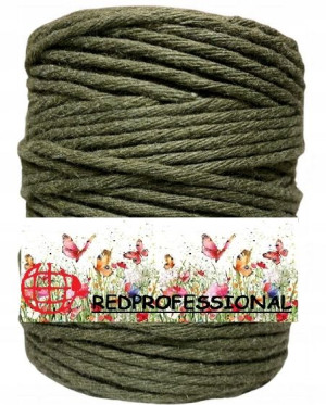 Sznurek Bawełniany Do Makramy Khaki 3mm 100m