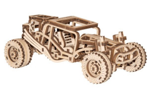 Drewniane puzzle mechaniczne 3D Wooden.City - Samochód Buggy