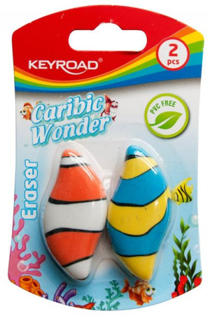 Gumka Uniwersalna Keyroad Caribic Wonder, 2szt.