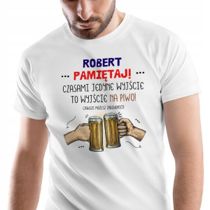 T-Shirt Męski Dla Roberta Koszulka Na Prezent