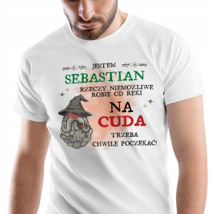 T-Shirt Męski Dla Sebastiana Koszulka Na Prezent