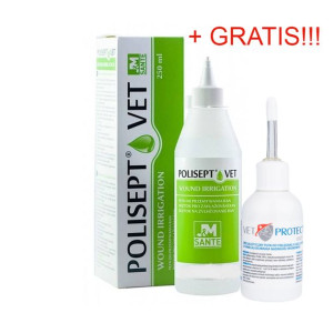 JM SANTE Polisept Vet Wound Irrigation 500ml + Polisept Uszy Start 30ml GRA