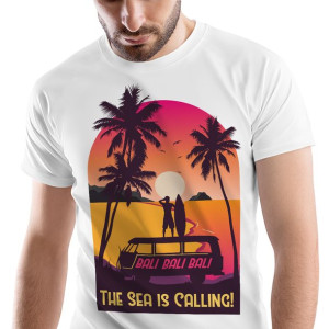 T-Shirt Męski Dla Surfera Surfing Surf na Prezent