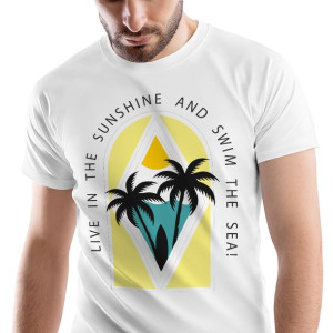 T-Shirt Męski Dla Surfera Surfing Surf na Prezent