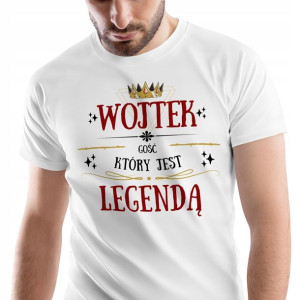 T-Shirt Męski Dla Wojtka Koszulka Na Prezent