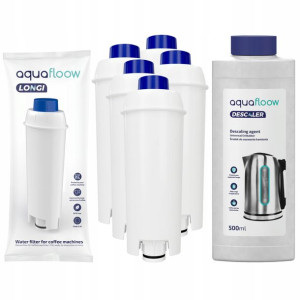 FILTR do EKSPRESU DELONGHI 5 sztuk + odkamieniacz