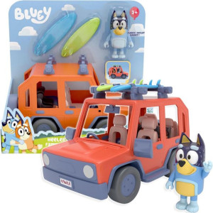 Bluey Rodzinne Auto Zestaw z Figurką Blue Samochodzik Terenowy 13018
