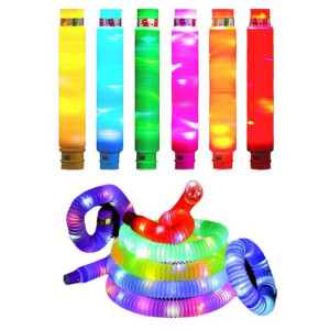 Rurki Pop Tube Sensoryczne Led Świecące Xxl Zestaw
