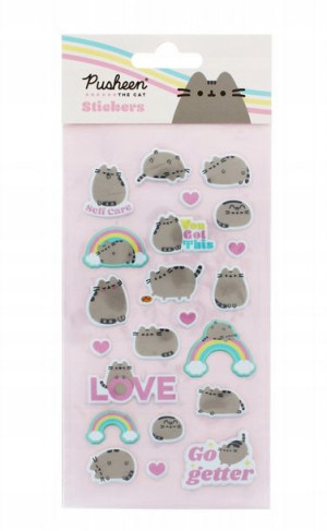 Pusheen Cat Kot Puszin naklejki puffy wypukłe x22