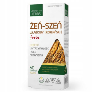 Żeń-szeń Koreański Właściwy Forte 60 Kaps