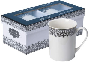 Kubki 300 Ml Kpl. 2 Kubków +ozdobne Pudełko - Koronka