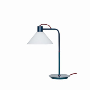 Lampa stołowa Spot niebieski-biały szkło Hubsch