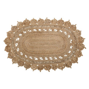 Dywan Oval 180x120 ażurowy juta Bloomingville