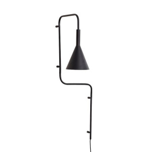Kinkiet Rope czarny metal Hubsch