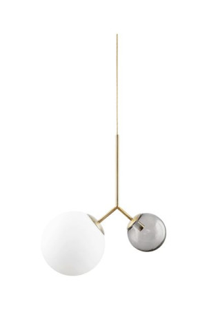 Lampa wisząca Twice szara szkło HouseDoctor