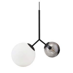 Lampa wisząca Twice biało-czarna szkło HouseDoctor