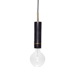 Lampa wisząca Elegant czarna marmur Hubsch