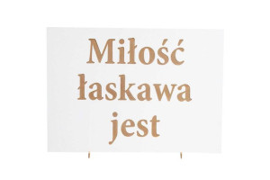 Tabliczki 12 szt hymn o miłości 30x42 ślub wesele