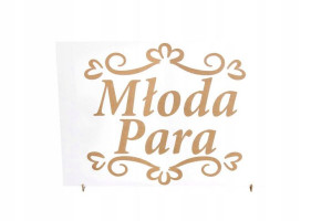 Tabliczki Młoda Para 21x30 ślub wesele