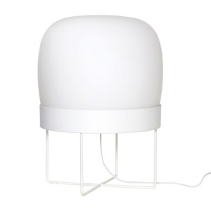 Lampa podłogowa Dome biała szkło Hubsch