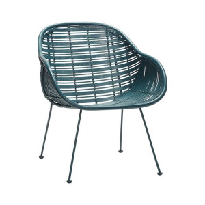 Fotel Rattan Green zielony rattan Hubsch