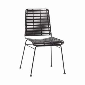Krzesło Rattan Black czarne rattan Hubsch