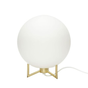 Lampa stołowa Palm biała metal Hubsch