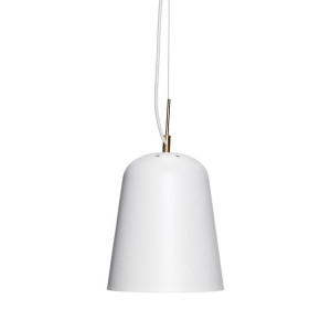 Lampa wisząca Lily biała stożek metal Hubsch