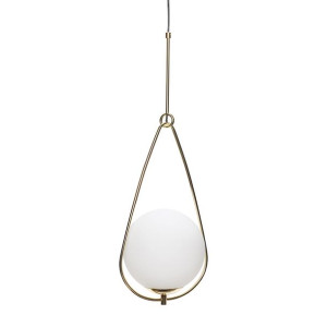 Lampa wisząca Above Balance biała szkło Hubsch