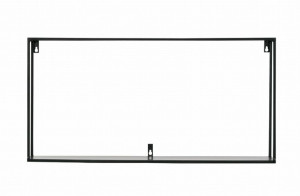 Półka wisząca Meert 70 czarna metal Woood