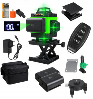 16-liniowa Poziomica Laserowa Laser 4d+pilot 2xaku