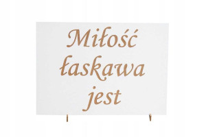 Tabliczki 10 szt hymn o miłości 21x30 ślub wesele