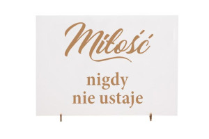 Tabliczki 16 szt hymn o miłości 21x30 ślub wesele